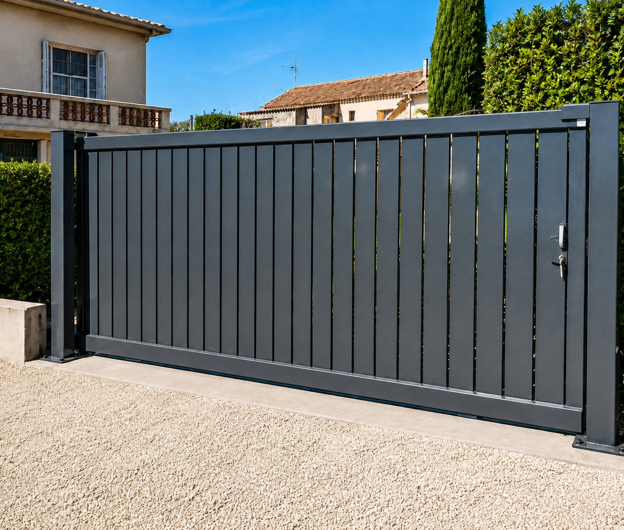 SIV_Clotures_Portail_Coulissant_Lames_Verticales